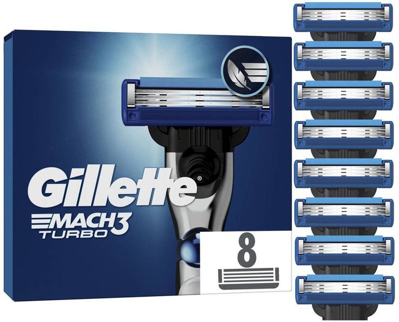 Gillette Mach3 Turbo - Scheermesjes - 8 Stuks