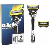 Gillette - Proshield - Scheerapparaat - Zwart - Inclusief 2 Scheermesjes