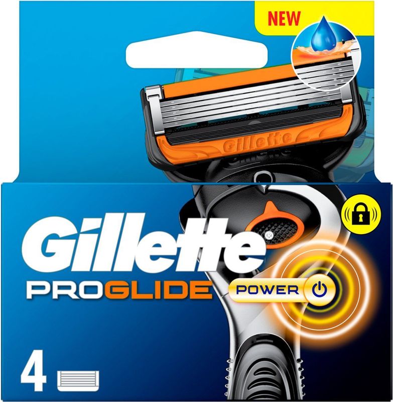 Gillette - ProGlide Power - Navulmesjes - 4st