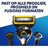 Gillette - Proshield - Scheermesjes - Geel - Lubricatie EverGlide®