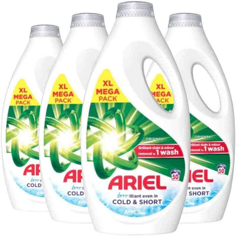 Ariel - Wasmiddel Original Cold & Short - Voordeelverpakking - 80 Wasbeurten - 4 x 2,64 liter