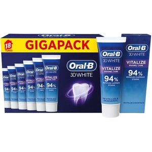 Oral-B - 3D White Arctic Fresh - Tandpasta - 18 x 75 ml