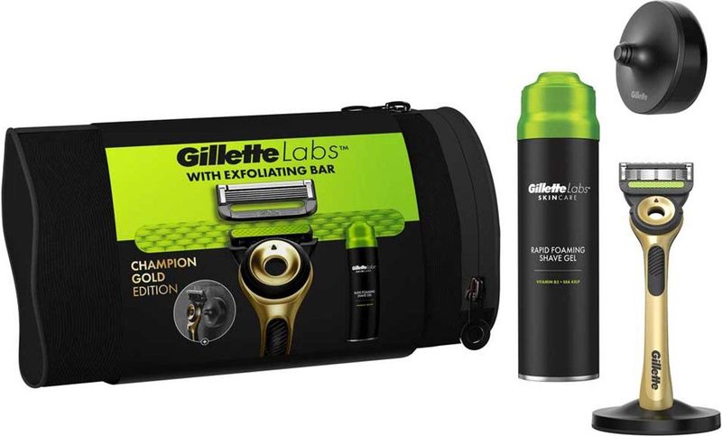 Gillette - Labs 1Up G+Gel - Scheermes - Goud - 198 ml