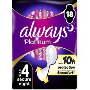 Always - Maandverband Platinum Ultra Night - 18 Stuks
