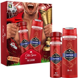 Old Spice - Captain For The Legend - Lichaamsverzorgingsset - 150 ml Deodorant Spray - 250 ml Douchegel