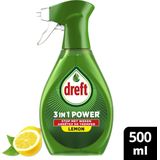 Dreft - 3in1 Power Spray - Afwasmiddel - 500ml - Voorbehandelen van Vaat