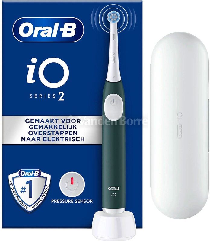 Oral-B iO2 Volwassene Vibrerende tandenborstel Groen, Wit