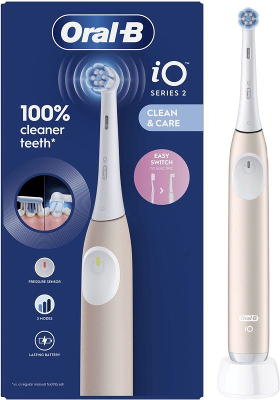 Oral-B - iO2 - Elektrische Tandenborstel - Calm Pink - 1 stuk