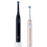 Oral-B - iO2 - Elektrische Tandenborstels - Night Black & Calm Pink - 2 Stuks