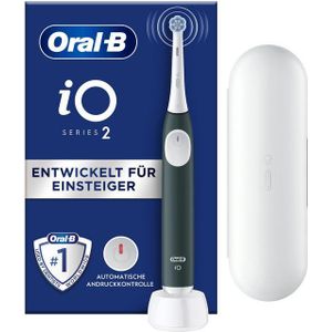 Oral-B - iO Series 2 - Elektrische Tandenborstel - Wit - Batterij - 1 Handvat, 2 Borstelkoppen