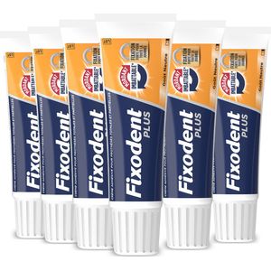 Fixodent - Plus Kleefpasta - Onverslaanbare Bijtkracht - 6 x 40ml