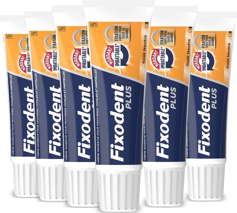 Fixodent - Plus Kleefpasta - Onverslaanbare Bijtkracht - 6 x 40ml