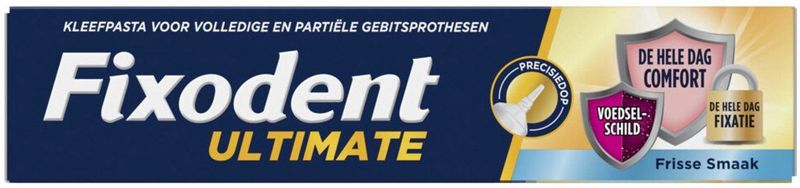 Fixodent - Ultimate Kleefpasta - Frisse Munt - Voor Gebitsprothesen