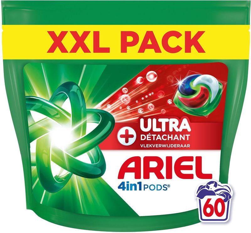 Ariel - 4in1 Wasmiddel Pods - Ultra Vlekverwijderaar - 60 Stuks