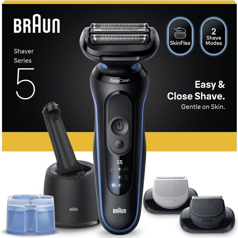 Braun - Series 5 - Elektrisch Scheerapparaat - Blauw - SmartCare Center - +2 Opzetstukken