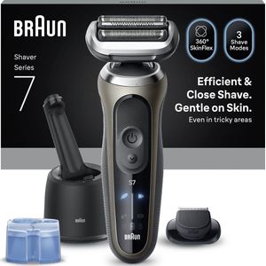 Braun - Series 7 - Elektrisch Scheerapparaat - Goud - SmartCare Center +1 Opzetstuk