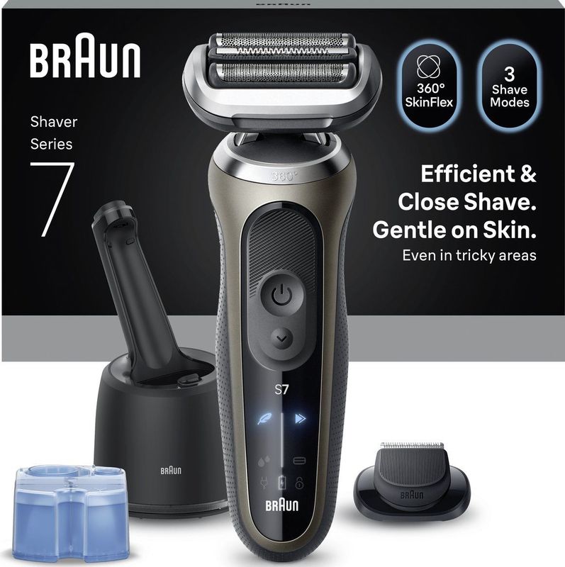 Braun - Series 7 - Elektrisch Scheerapparaat - Goud - SmartCare Center +1 Opzetstuk