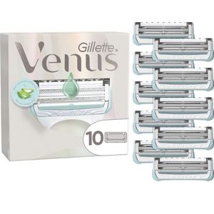 Gillette - Venus Scheermesjes - 10 Navulmesjes - Voor Huid En Schaamhaar