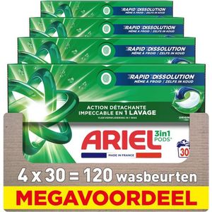 Ariel - 3in1 Wasmiddel Pods - Original - 30 Stuks - Wasmiddelcapsules