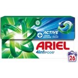 Ariel - 4in1 Pods - Wasmiddelcapsules - Actieve Geurbestrijding - 16 Stuks
