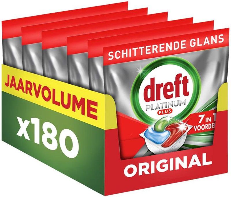 Dreft - Platinum Plus - Vaatwastabletten - Anti-dofheidstechnologie - 70 Stuks