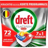 Dreft - Platinum Plus - Vaatwastabletten - Citroen - 72 Capsules - Voordeelbox