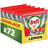 Dreft - Platinum Plus - Vaatwastabletten - Citroen - 72 Capsules - Voordeelbox