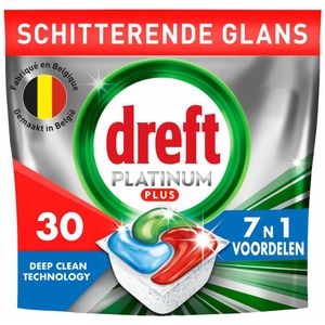 Dreft - Vaatwastabletten Platinum Plus All In One - 150 Stuks - Krachtige Reiniging