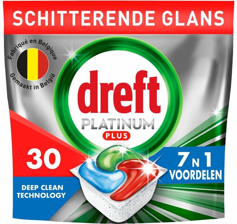 Dreft - Vaatwastabletten Platinum Plus All In One - 150 Stuks - Krachtige Reiniging