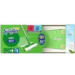 Swiffer - Vloerreiniger Startset - 1 Vloerwisser - 8 Droge Vloerdoekjes + 3 Vochtige Vloerdoekjes
