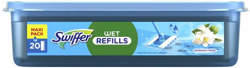 2e halve prijs: Swiffer Vochtige Vloerdoekjes Morning Fresh 20 stuks