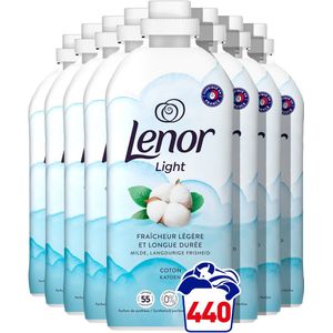8x Lenor Wasverzachter Katoen Fris 55 Wasbeurten 1155 ml