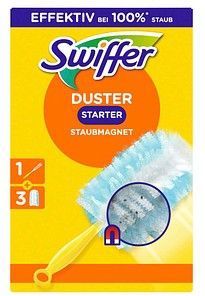 Swiffer Duster Starterkit met 3 navullingen wit Polyester Swiffer Plumeau