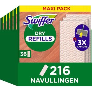 6x Swiffer Vloerreiniger Droge Vloerdoekjes 36 stuks