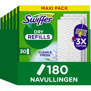 Swiffer - Droge Vloerdoekjes - 30 Stuks - Vloerreiniger - Schoon & Fris