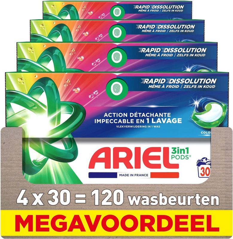 Ariel - 3in1 PODS - Wasmiddelcapsules - Color - 19 Stuks