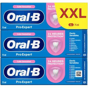 Oral-B - Pro-Expert Gevoeligheid Calm Sensation - Tandpasta - Eucalyptus Pepermuntsmaak - 3 x 75ML