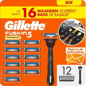 Gillette - Fusion5 Power - Scheermesjes - Met Lubricatiestrip - 5 Mesjes