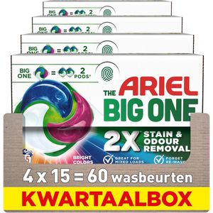 Ariel - The Big One Wasmiddel Pods - Stralende Kleuren - 14 Stuks