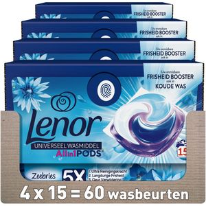 Lenor Wasmiddel All-in-1 Pods Zeebries - 4 x 15 stuks