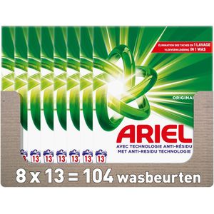 Ariel - Original - Waspoeder - 8 x 715 gram - Snel Oplosbaar