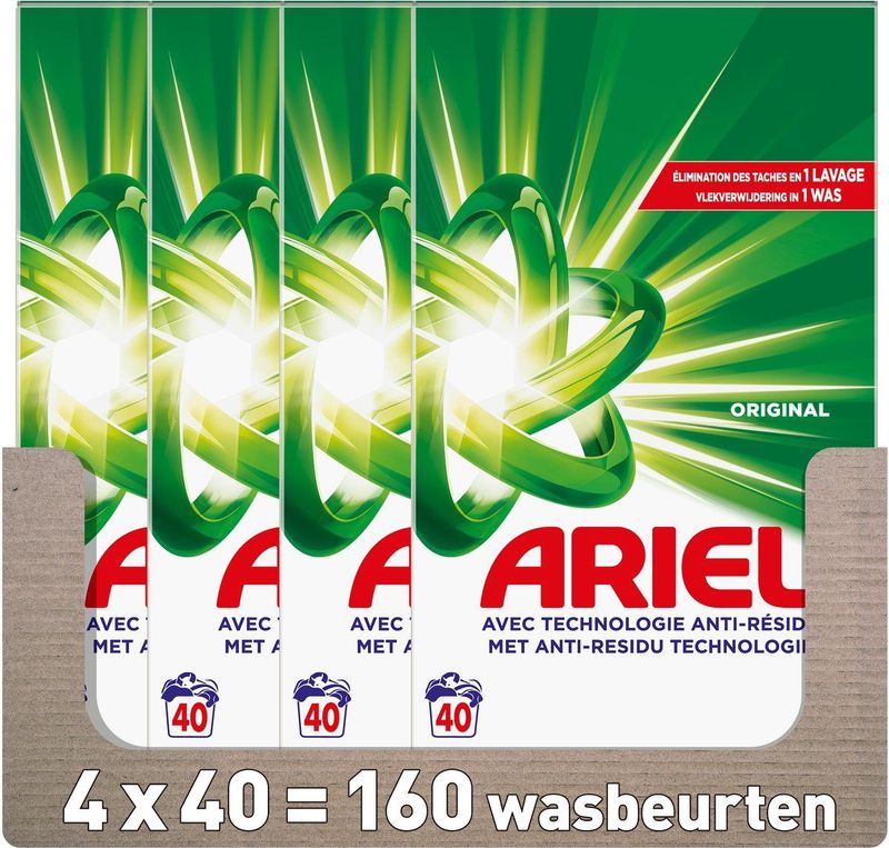 Ariel - Original - Waspoeder - 4 x 40 Wasbeurten - 4 x 2.2kg