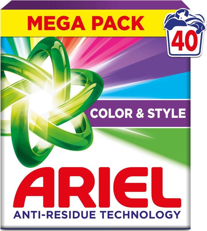 Ariel - Waspoeder Color - 5 x 2,2 kg - Voordeelverpakking - 40 Wasbeurten