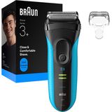 Braun - Series 3+ - Elektrisch Scheerapparaat - Blauw - Nat & Droog - 3040S