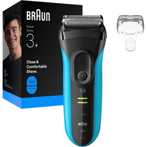 Braun - Series 3+ - Elektrisch Scheerapparaat - Blauw - Nat & Droog - 3040S