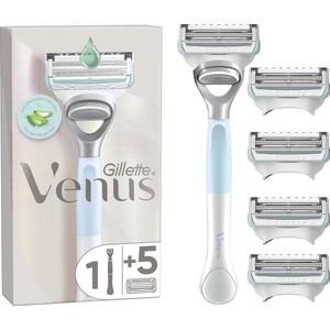 Gillette - Venus Scheersysteem - Inclusief 5 Scheermesjes - Voor Huid En Schaamhaar