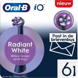 Oral-B iO Series Radiant White - Opzetborstels - Zwart - 8 Stuks