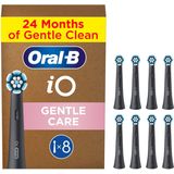 Oral-B - iO Gentle Care - Opzetborstels - Zwart - 8 Stuks