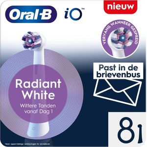 Oral-B iO Series Radiant White - Opzetborstels - 8 Stuks - Witte Tanden Effect