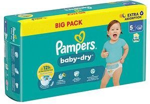 Pampers - Baby Dry - Maat 5+ - Small Pack - 50 Stuks - 12-17 kg